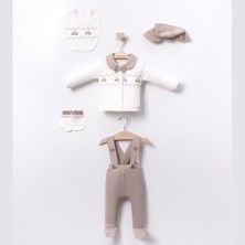 Cayzen Erkek Bebek Pamuklu 0-3 Ay Araba Nakışlı 5li Hastane Çıkış