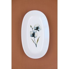 Tabak Evi Porselen Azelya Oval Kayık Tabak 19X11X2,50CM Tekli
