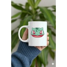 Sartre Art "pokemon Balbazuor" Özel Hediye Tasarımlı Porselen Kupa Bardak