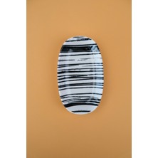 Tabak Evi Porselen Sidereal Oval Kayık Tabak 15X8,5X2CM Tekli