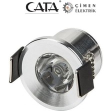 Mercansa Cata Ct 5270 1 W Yıldız LED Spot Satin Kasa 3200K Gün Işığı