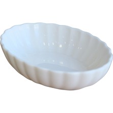 Kütahya Porselen Bone Luz Krem Oval Kayık 14,5X10X3,5CM Tekli BNLZF15OKS00