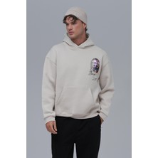 Javem Mona Lisa Shooting Star Oversize Sweatshirt Unisex Stone