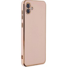 Buğz Samsung Galaxy A04 Kılıf Volet Silikon - Pembe