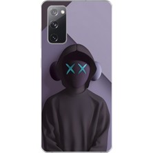 Dali Design Samsung Galaxy S20 Fe Uyumlu Şeffaf Kılıf No Face 2 Tasarımlı