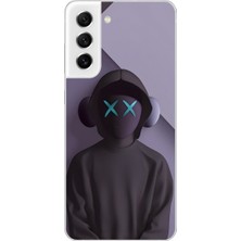 Dali Design Samsung Galaxy S21 Fe Uyumlu Şeffaf Kılıf No Face 2 Tasarımlı