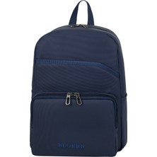 Skygo SUNİ DERİ ŞIK TASARIM LAPTOP BÖLMELİ SIRT ÇANTASI MAVİ