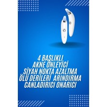 Marsilyan 4 Başlıklı Pilli Vakumlu Siyah Nokta Temizleyici Akne ve Sivilce Önleyici Ieg