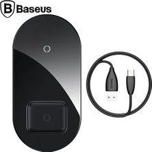 Marsilyan Baseus Simple 2in1 Kablosuz Wireless Şarj 18W IPHONES+IPODS-(5775)