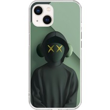 Dali Design iPhone 15 Uyumlu Şeffaf Kılıf No Face 1 Tasarımlı