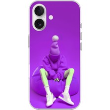 Dali Design iPhone 16 Uyumlu Şeffaf Kılıf No Face 6 Tasarımlı
