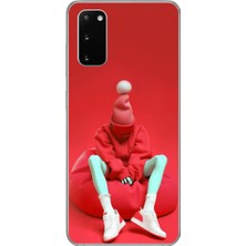 Dali Design Samsung Galaxy S20 Uyumlu Şeffaf Kılıf No Face 7 Tasarımlı