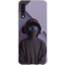 Dali Design Samsung Galaxy A70 Uyumlu Şeffaf Kılıf No Face 2 Tasarımlı