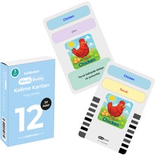 Bigibuddy WordsBuddy Hayvanlar - Sesli Türkçe-İngilizce Akıllı Kelime Kart Seti (Sadece BigiOne İle Çalışır)