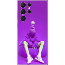 Dali Design Samsung Galaxy S22 Ultra Uyumlu Şeffaf Kılıf No Face 6 Tasarımlı