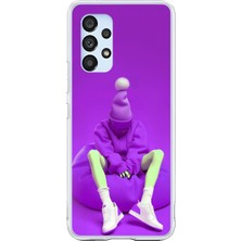 Dali Design Samsung Galaxy A53 Uyumlu Şeffaf Kılıf No Face 6 Tasarımlı