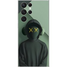 Dali Design Samsung Galaxy S22 Ultra Uyumlu Şeffaf Kılıf No Face 1 Tasarımlı