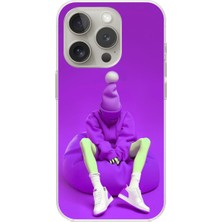 Dali Design iPhone 15 Pro Uyumlu Şeffaf Kılıf No Face 6 Tasarımlı