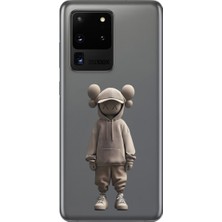 Dali Design Samsung Galaxy S20 Ultra Uyumlu Şeffaf Kılıf No Face 3 Tasarımlı