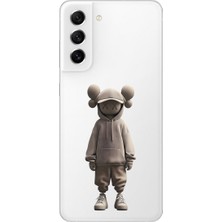 Dali Design Samsung Galaxy S21 Fe Uyumlu Şeffaf Kılıf No Face 3 Tasarımlı