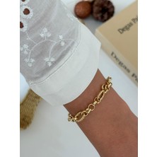 Marsel Özel Seri Halka Şerit 14K Xp Zincir Gold Bileklik