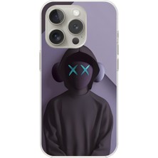 Dali Design iPhone 15 Pro Uyumlu Şeffaf Kılıf No Face 2 Tasarımlı