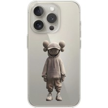 Dali Design iPhone 16 Pro Uyumlu Şeffaf Kılıf No Face 3 Tasarımlı