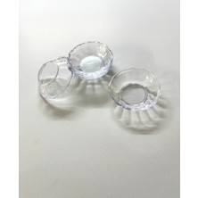 UpHome 12'li Çay Tabağı Bardak Altlığı Kristal