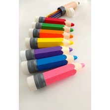 BYZM Eco Lounge Kalem Şeklinde Kalemlik – Mor Masaüstü Organizer