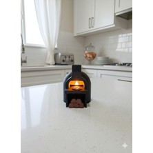 Ceresshop Mini Fırın Tasarımlı Dekoratif Mumluk – Tealight Mumluk, Ev ve Mutfak Dekoru