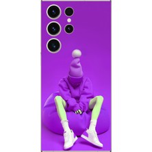 Dali Design Samsung Galaxy S23 Ultra Uyumlu Şeffaf Kılıf No Face 6 Tasarımlı