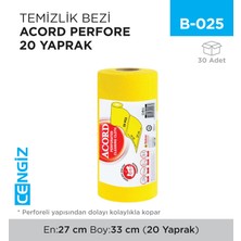  çok amaçlı temizlik bezi acord perfore 20 yaprak