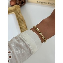 Marsel Italyan Düğme 14K Model Xp Gold Bileklik