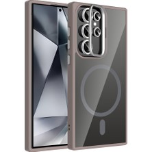 Ceponya Galaxy S24 Ultra Kılıf Standlı ve Kamera Lens Koruma Hediyeli Etro Kapak