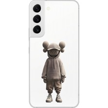 Dali Design Samsung Galaxy S22 Uyumlu Şeffaf Kılıf No Face 3 Tasarımlı