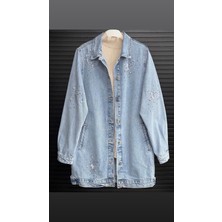 İkoll Ikoll Taşlı Kot Ceket