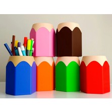 Mercansa Eco Lounge Kalem Şeklinde Kalemlik – Turuncu Masaüstü Organizer