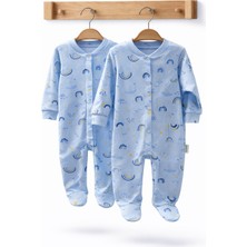 Can Baby Organik Pamuk 2'li Bebek Tulum Seti 0-3 / 3-6 Ay