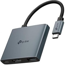 SanalAMCA Store Tp-Link UH3020C, 4K 60Hz Hdmi, 100W Hızlı Şarj, 1x Type-A, 3'ü Bir Arada Usb-C Hub