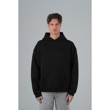 Javem String Oversize Sweatshirt Unisex Siyah