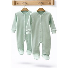 Can Baby Organik Pamuk 2'li Bebek Tulum Seti 0-3 / 3-6 Ay