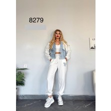 Bonibon Butik Kadın Kaliteli Lüks Giyim Yüksek Bel Jogger Spor Eşofman Takımı