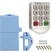 Pazarcan PM-26723 Tuş Şifreli Gri Çekmece Dolap Kilidi (2'li Paket)