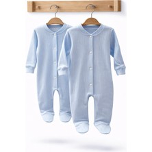 Can Baby Organik Pamuk 2'li Bebek Tulum Seti 0-3 / 3-6 Ay