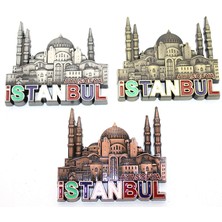 Pazarcan Istanbul Temalı Metal Magnet Model 6