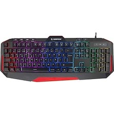 SanalAMCA Store Kb-Rx7 Alpor Siyah USB Rgb Aydınlatmalı Q Klavyesi