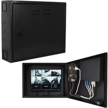 Pazarcan Novacom 45X35X10 cm Dik Tip Gri Monitör Takılabilen Dvr Kabini
