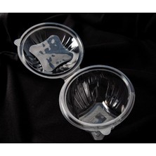 750 cc Yuvarlak Şeffaf Salata Kabı/avrupa Standardı- 100  Adet