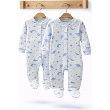 Can Baby Organik Pamuk 2'li Bebek Tulum Seti 0-3 / 3-6 Ay