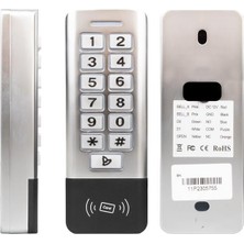 Pazarcan Novacom NC-MS11P Metal Wp Şifre Matik Kart Okuyuculu Su Geçirmez